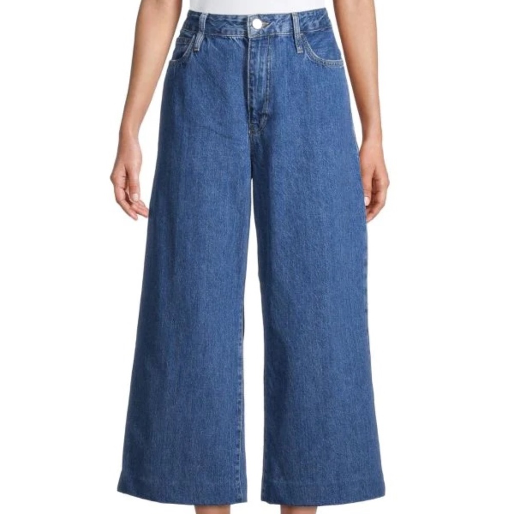 FRAME Demin High Rise Wide Leg Crop Jean - 28 - Nordic